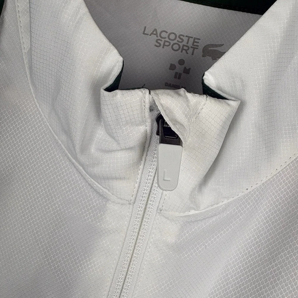 Lacoste x Daniil Medvedev Track Jacket Men’s Large Green White Colorblock Tennis